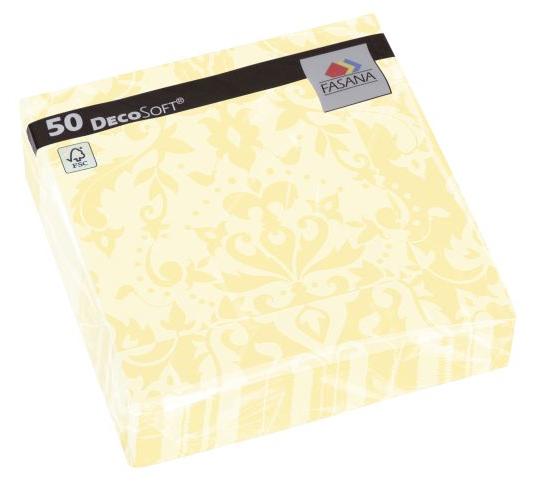 Decosoft servetten Victorian Crème 40cm