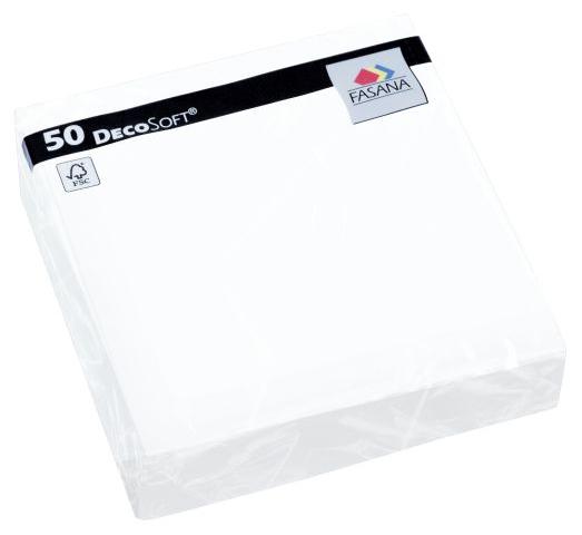 Decosoft servetten wit 40cm