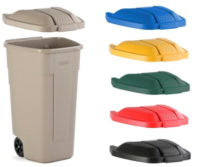 Mobiele container 100L.