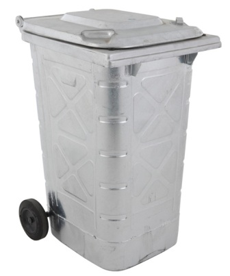Mini-container 240L., staalverzinkte