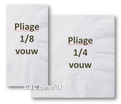 Tafelservetten Wit 25cm, 33cm en 40cm