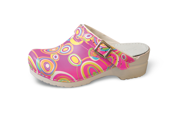 Sanita klompen Retro roze (41)