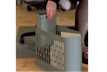 Papierbakje met inzet 20L. + 6L.