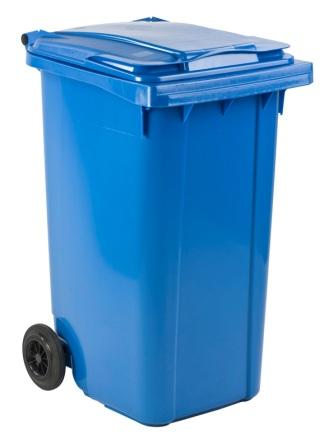 Mini-container 240L., met papiergleuf en slot