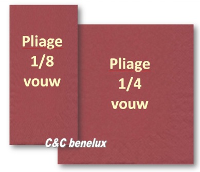 Tafelservetten Bordeaux 24, 33, 40cm