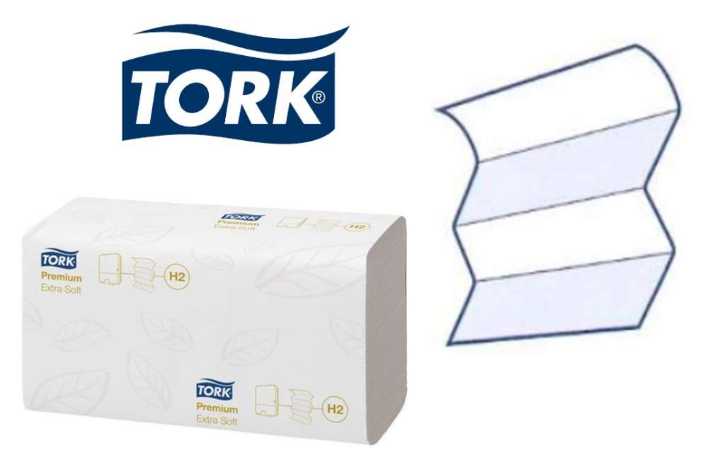 Doekjes Premium H2, 2-laags, wit