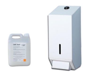 Zeepdispenser C&C CZ 1000ml, wit
