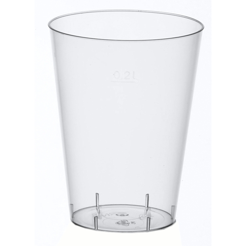 Drinkbekers PS glashelder, 0,2L.