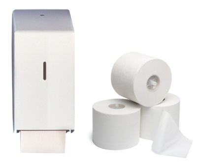 Toiletpapierdispenser C&C CT-Matic, wit