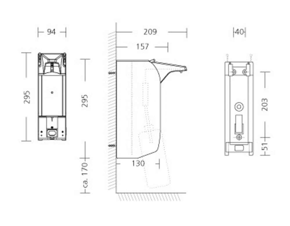 Dispenser Ingo-man Touchless XT, 500ml