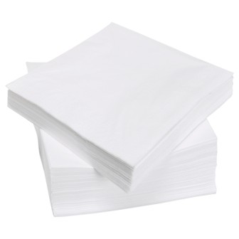 Tafelservetten Wit 25cm, 33cm en 40cm