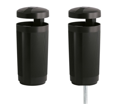Buitenafvalbak met dak 50L.