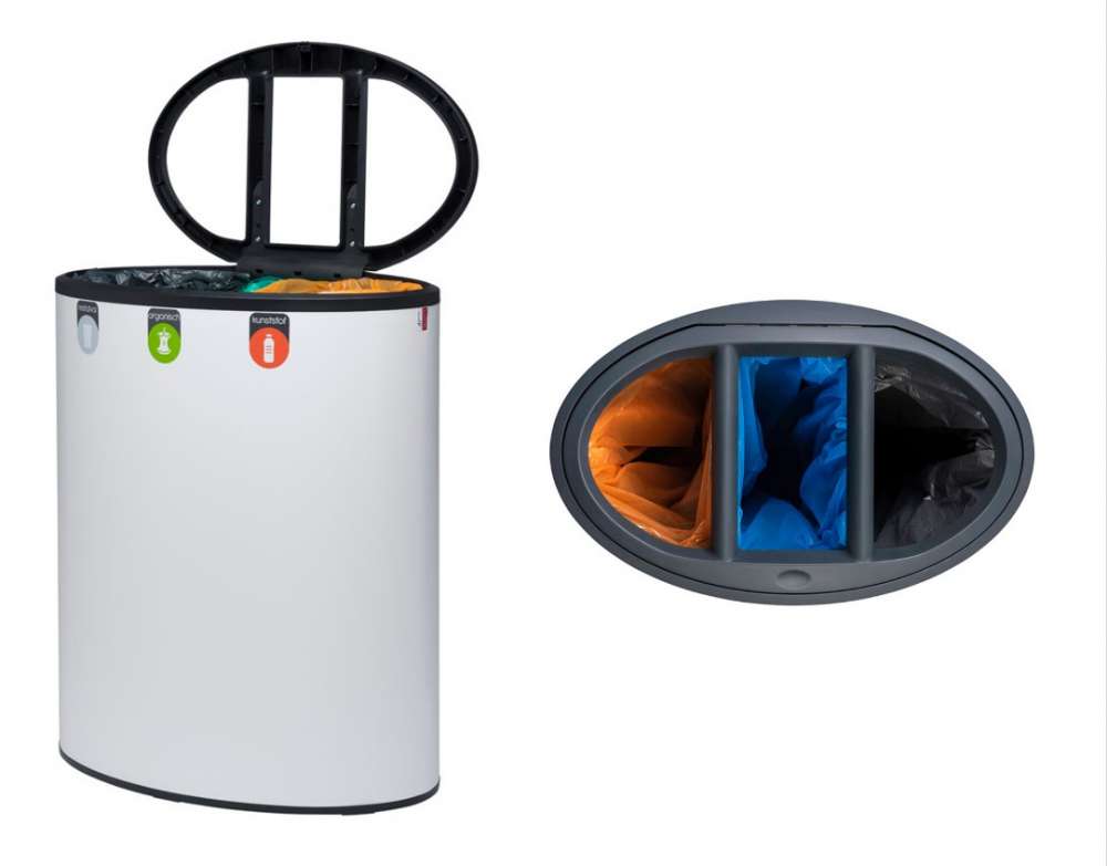 Binc 3, open deksel 50L. (15L+20L+15L.)