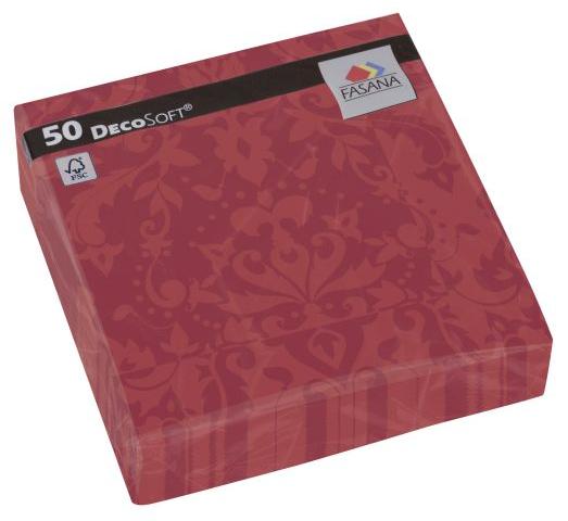 Decosoft servetten Victorian Bordeaux 40cm
