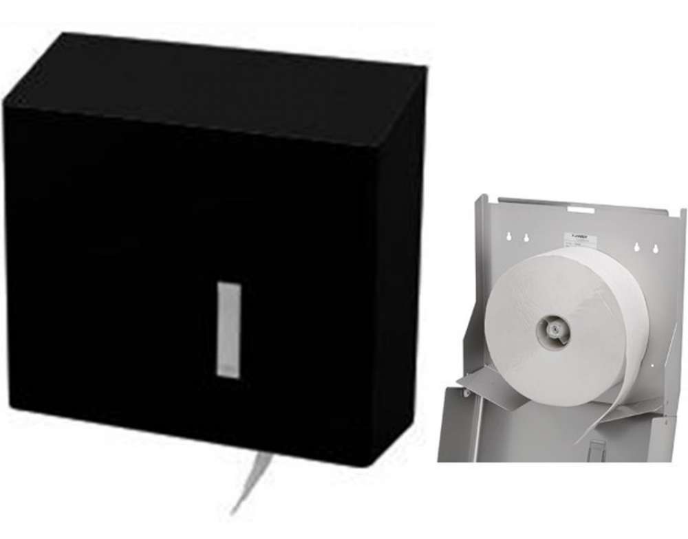 Santral Black - RHU31 Toiletrolhouder