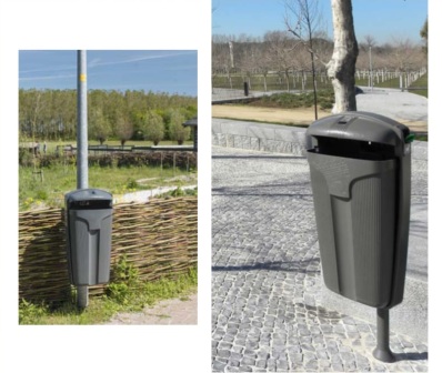 Afvalbak Cibeles 50L. + verdeler zakjes