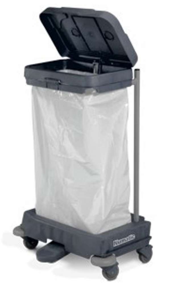Verrijdbare zakhouder met pedaal 120L.