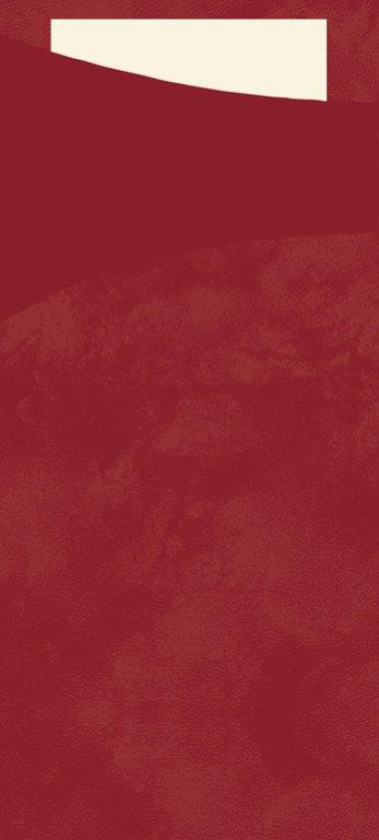 Duni Sachetto bordeaux/cream