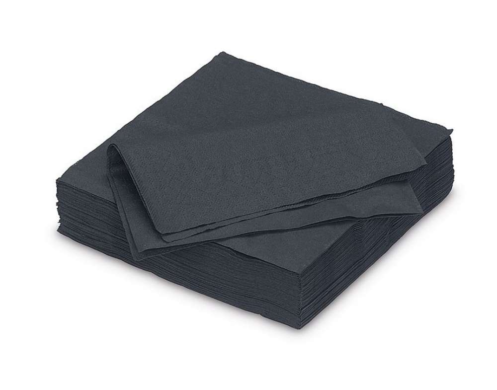 Tafelservetten Zwart 25cm, 33cm en 40cm