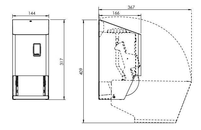 Toiletroldispenser Santral TRU2-2P