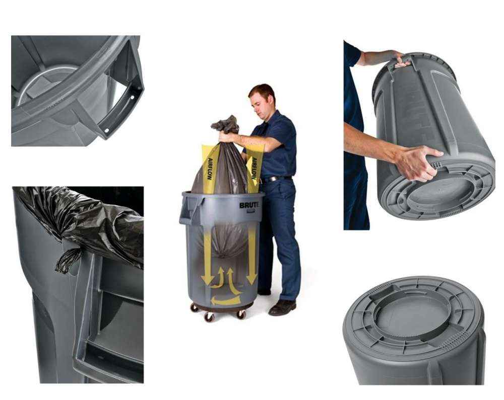 Ronde Brute container 208L.
