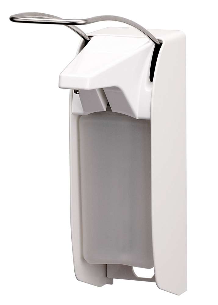 1000ml, aluminium wit met korte beugel