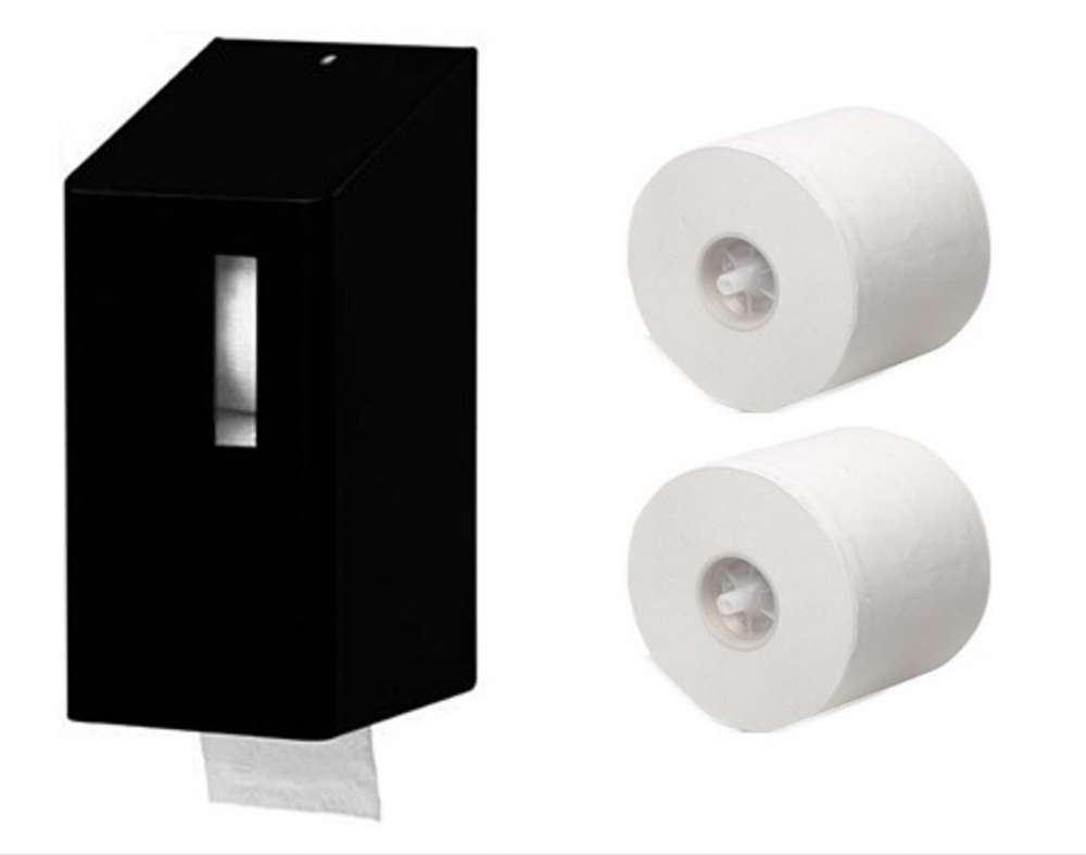 Santral Black - SRU2 Toiletrolhouder