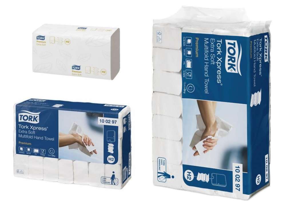 Doekjes Premium H2, 2-laags, wit