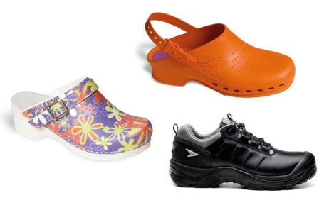 Klompen en werkschoenen