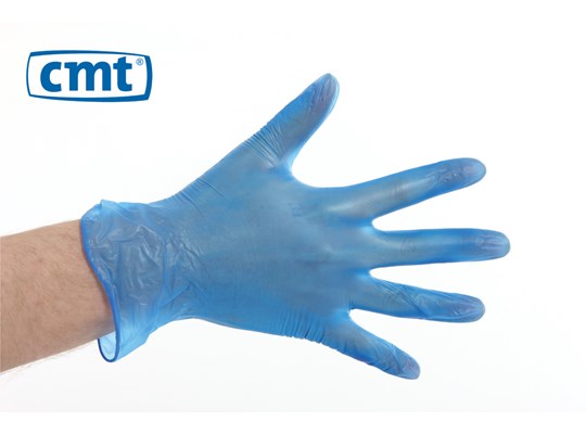 Vinyl handschoenen, blauw
