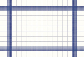 Servetten Wit / Blauw XL