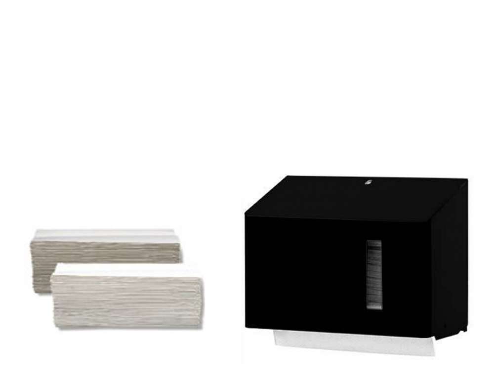 Santral Black HSU15 Vouwhanddoekdisp.