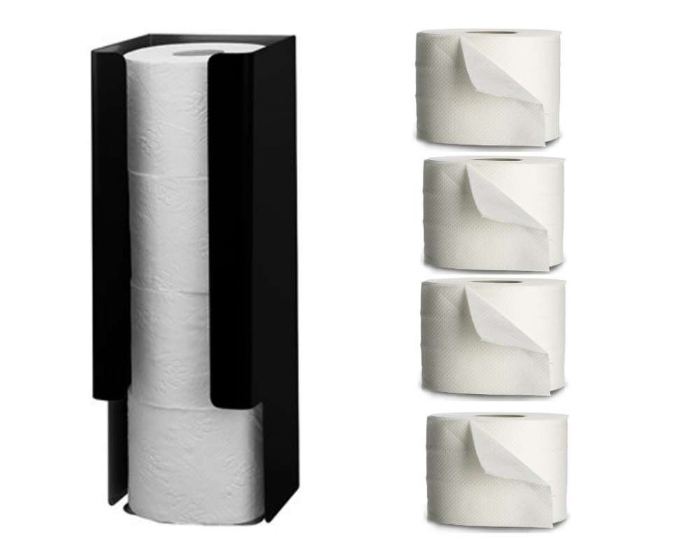 Santral Black - ERU4 Toiletrolhouder