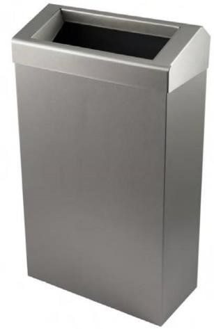 Papierbak RVS 35L.