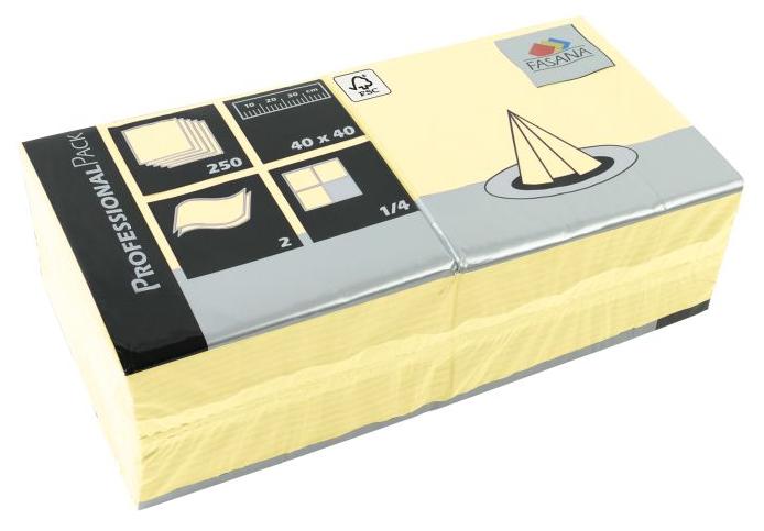 Tafelservetten Crème 24cm, 33cm en 40cm