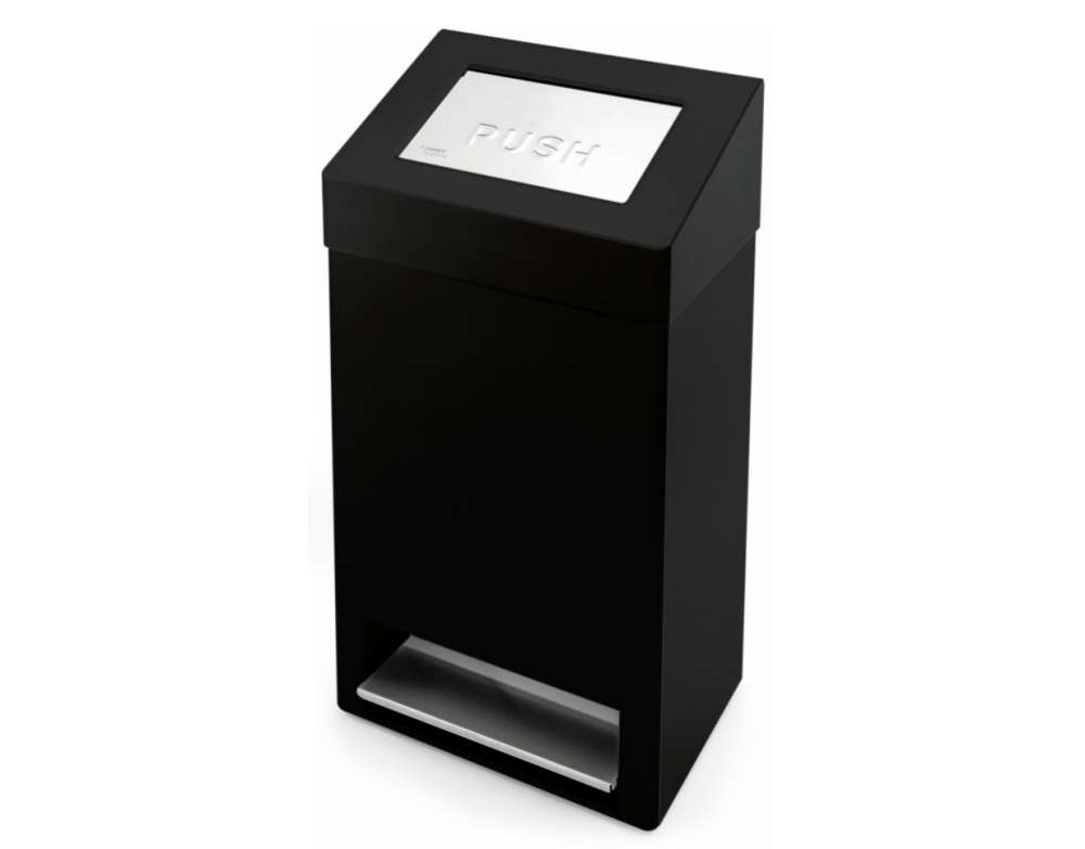 Santral Black FBU40 Afvalbak met pedaal