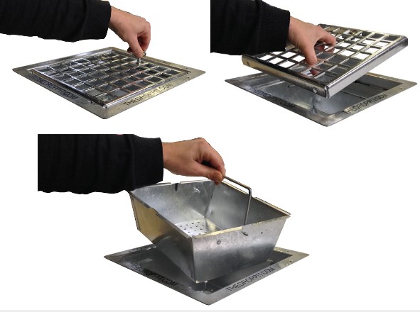 Asbak DropPit Basic 34x34cm
