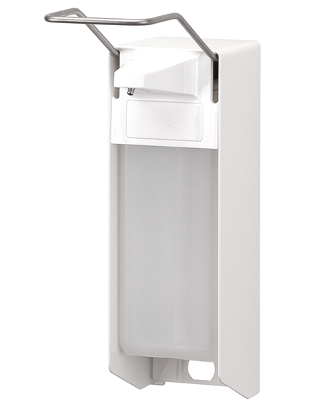 1000ml, aluminium wit met lange beugel