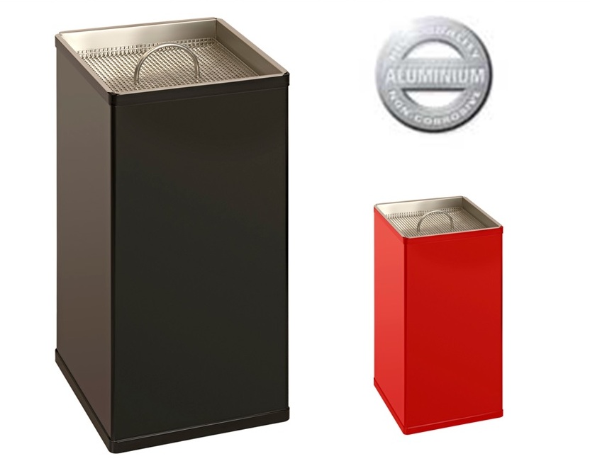 Vierkante zandasbak in aluminium