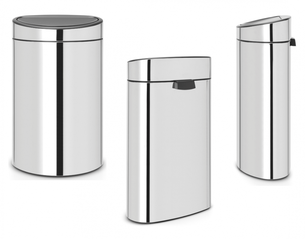 Touch bin Brabantia 40L.