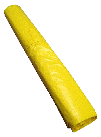 Afvalzakken 70x110cm HDPE 25, geel