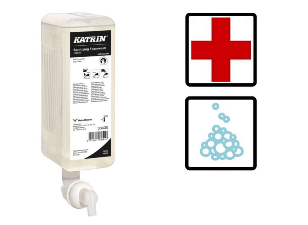 Schuimzeep Katrin Sanitizing 1L.